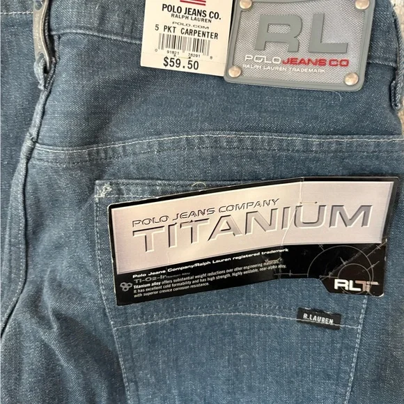 Ralph Lauren Men's Titanium Blue Jeans - Picture 2 of 4